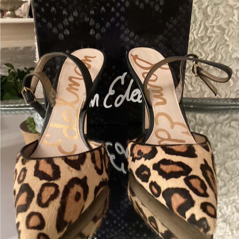 Sam Edelman calf hair 9 1/2 heels